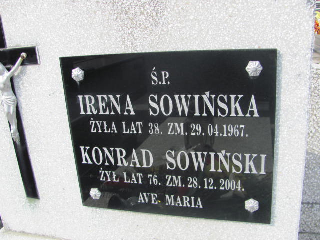 Irena Sowińska 1929 Turek - Grobonet - Wyszukiwarka osób pochowanych