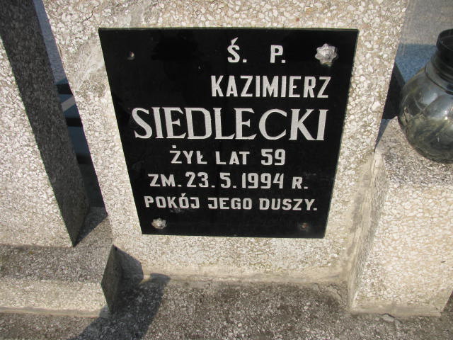 Kazimierz Feliks Siedlecki 1935 Turek - Grobonet - Wyszukiwarka osób pochowanych