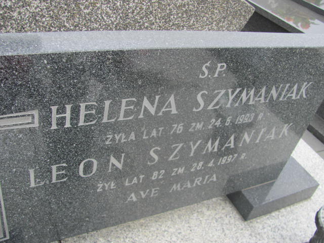 Leon Szymaniak 1915 Turek - Grobonet - Wyszukiwarka osób pochowanych