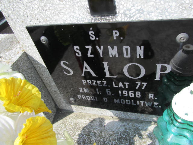 Szymon Sałop 1891 Turek - Grobonet - Wyszukiwarka osób pochowanych