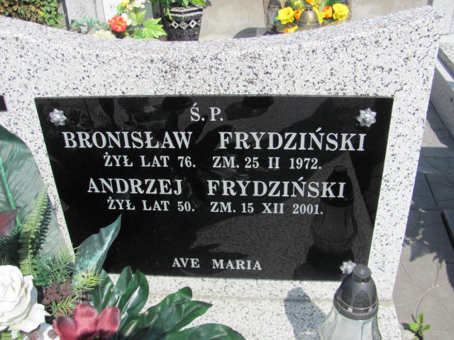 Andrzej Frydziński 1951 Turek - Grobonet - Wyszukiwarka osób pochowanych